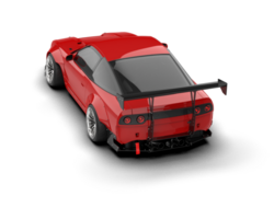 Realistic race car isolated on background. 3d rendering - illustration png