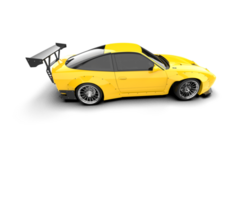 Realistic race car isolated on background. 3d rendering - illustration png