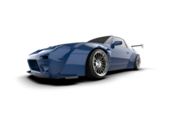 Realistic race car isolated on background. 3d rendering - illustration png