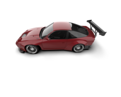 Realistic race car isolated on background. 3d rendering - illustration png
