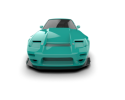 Realistic race car isolated on background. 3d rendering - illustration png