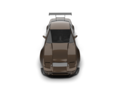 Realistic race car isolated on background. 3d rendering - illustration png