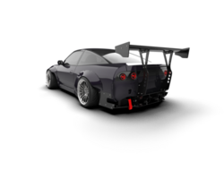 Realistic race car isolated on background. 3d rendering - illustration png