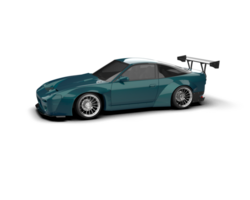 Realistic race car isolated on background. 3d rendering - illustration png