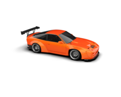 Realistic race car isolated on background. 3d rendering - illustration png