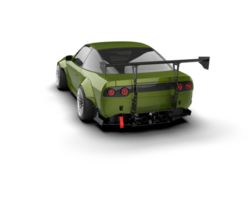 Realistic race car isolated on background. 3d rendering - illustration png
