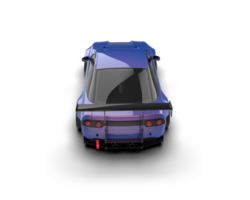 Realistic race car isolated on background. 3d rendering - illustration png