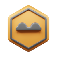 Traffic Sign And Symbol 3D Icon or Road sign 3d icon png