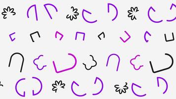 Seamless Pattern Abstract Animated Background video