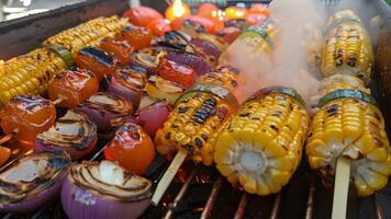 Each vegetable cooked to absolute perfection from the sweet grilled corn to the tender grilled onions video
