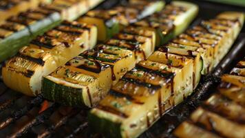 Grilled squash and zucchini drizzled with a rich balsamic glaze that adds depth and complexity to their tender yet hearty flavors video
