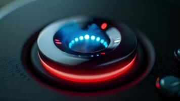 A zoomedin shot of the energysaving mode button allowing users to reduce water and electricity usage video