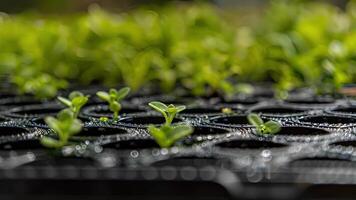 A closeup of the herb keepers bottom tray showing small holes for proper air circulation and drainage video