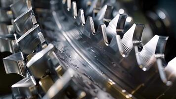 A closeup of the grain mills blades reveals their sharp edges and sy construction. Made of durable stainless steel these blades are designed to withstand heavy usage and continue grindin video