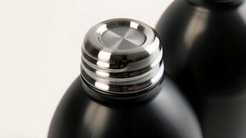 Detailed view of the bottles sleek and durable design featuring doublewalled insulation to keep water cold for hours video