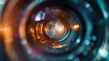 The eighth image focuses on a wideangle lens showcasing its incredibly wide field of view. The internal elements resemble a complex maze designed to achieve sharpness and minimal video