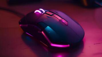 A wireless mouse with customizable buttons and LED lights perfect for gaming enthusiasts video