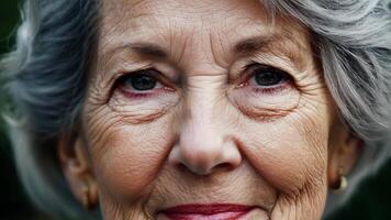 An authentic silverhaired woman leads by example inspiring those around her to be true to themselves.. video