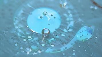 A microfluidic channel producing tiny droplets of chemicals for use in nanoscale reactions.. video