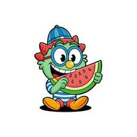 A lively colorful cartoon featuring dynamic characters and funky adventures. vector
