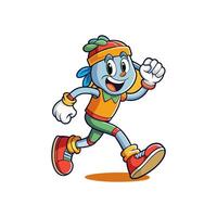 A lively, colorful cartoon featuring dynamic characters and funky adventures. vector