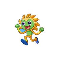 A lively colorful cartoon featuring dynamic characters and funky adventures. vector