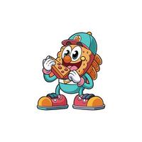 A lively, colorful cartoon featuring dynamic characters and funky adventures. vector