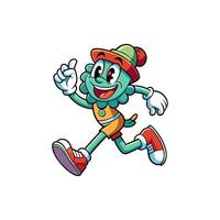 A lively, colorful cartoon featuring dynamic characters and funky adventures. vector