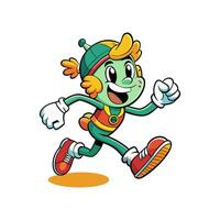 A lively, colorful cartoon featuring dynamic characters and funky adventures. vector