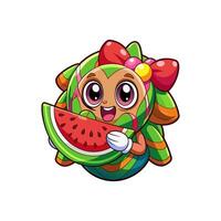 A lively colorful cartoon featuring dynamic characters and funky adventures. vector