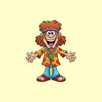 A lively, colorful cartoon featuring dynamic characters and funky adventures. vector