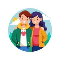 A joyful companion, always supportive, uplifting, sharing laughter and adventures vector