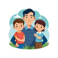 A loving bond, guiding, supporting, teaching, and nurturing life's journey vector
