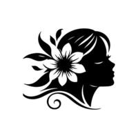 Outline flower set for artistic designs. vector