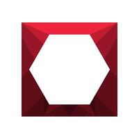 hexagon icon design template vector