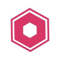 hexagon icon design template vector