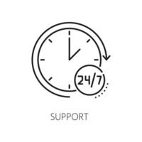 Support icon, logistics client service assistance vector