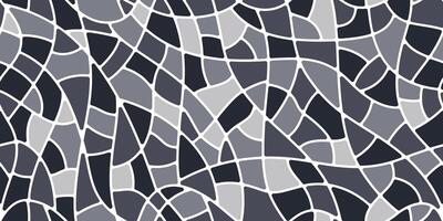 Grey black mosaic stone tile pattern background vector
