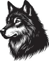 Fox sketch art Fox line art Wolf sketch art Wolf line art silhouette illustration vector