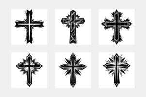 design of Christian cross vector