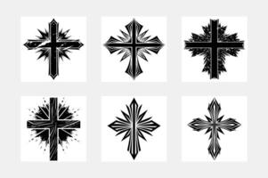 design of Christian cross vector