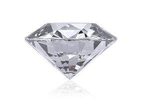 diamond with high quality on a white background photo