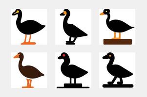 Doodle Bird Icon Flat Graphic Design vector
