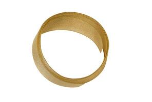ribbon in form of a circle isolated on white. clipping path. a variety of concepts using ribbon. the spiral photo