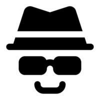 Grey Hat SEO icon for web, app, infographic, etc vector