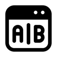 AB Testing icon for web, app, infographic, etc vector