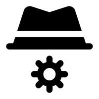 Black Hat SEO icon for web, app, infographic, etc vector
