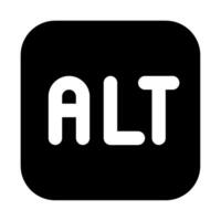 Alt Text icon for web, app, infographic, etc vector