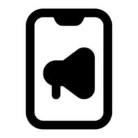 Mobile Ads icon for web, app, infographic, etc vector