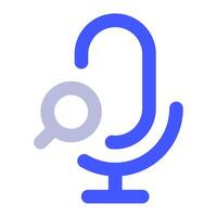 Voice Search icon for web, app, infographic, etc vector